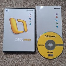 Microsoft Office Mac 2004 Manual Product Key Upgrade Software Computer Retro VGC