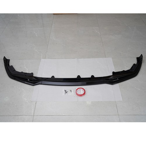 Gloss black front lip - black, bumper