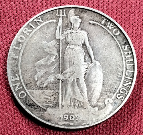 1907 florin two shillings - 1907,