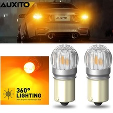 Pair 1156 382 LED Turn Signal Light Reverse Brake BA15S P21W Bulbs Error Free UK