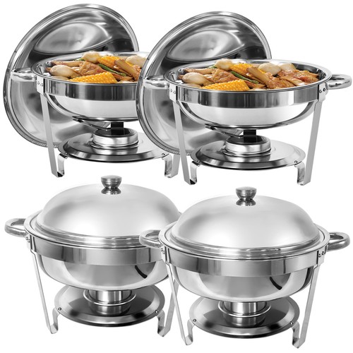 Chafing dish round stainless - dish,