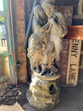 beautiful stone antique garden Statue of Lovers