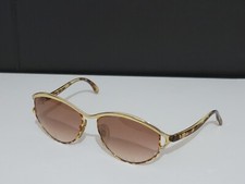 Rare Vintage TED LAPIDUS TL 3303 Sunglasses, Gold/Brown/Amber