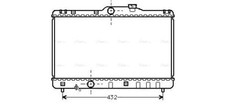 TO2140 AVA Radiator FIT TOYOTA