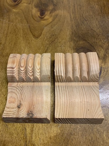 Wooden corbels small fluted - fluted, x