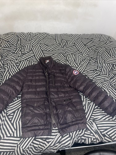 Grey canada goose puffer - goose,