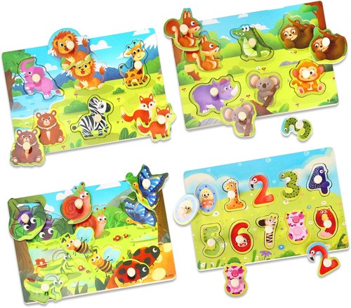 Wooden puzzles for - puzzles, 4