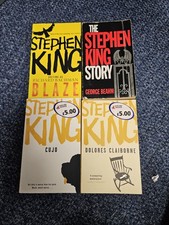 Stephen King Paperback Lot - Cujo, Dolores Claiborne, George Beahm, Blaze