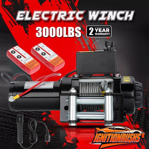Electric winch 3000lb - 3000lb, wire