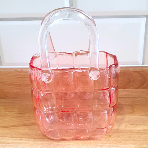 Pink clear glossy glass - glossy,