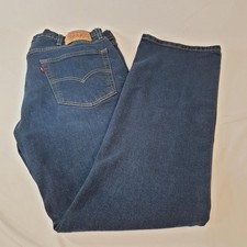 Levis 527 Bootcut Jeans Blue Denim Mens Strauss & Co Zip Fly W38 L34