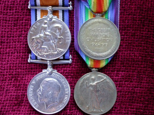 Replica copy medals ww1 pair - replica,