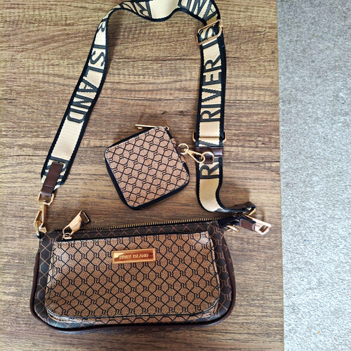 River island brown monogram - river,