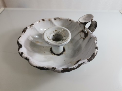 Vintage white enamel - white,