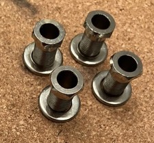 5x Original TonePros USA Kluson Deluxe Screw-in Bushings & Washers NICKEL Plated