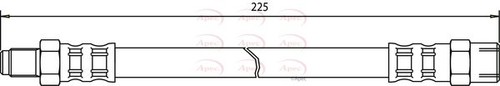 Brake hose tube line pipe - hose, rear