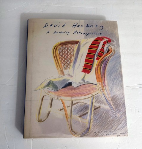 David hockney signed book - david,