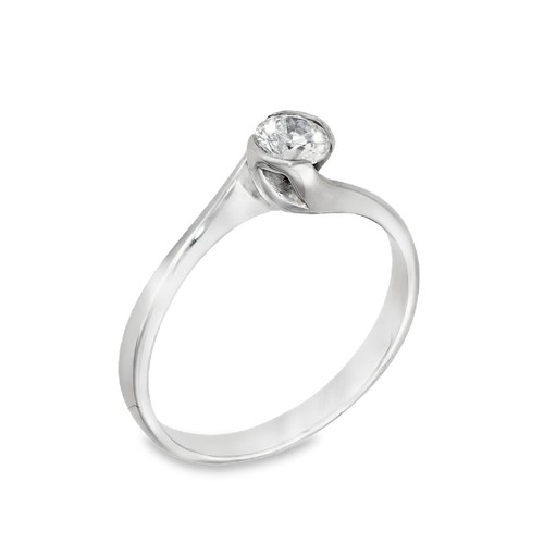 18ct white gold diamond - gold, twist