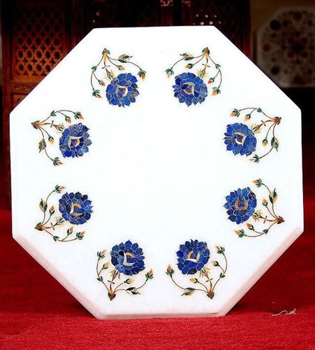 White marble inlay coffee - inlay,