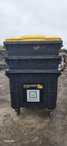 1100l wheelie bins - (black, &