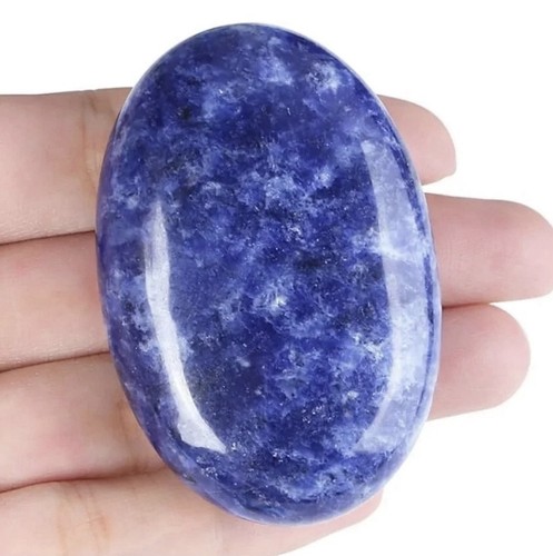 Natural sodalite palm - natural, worry
