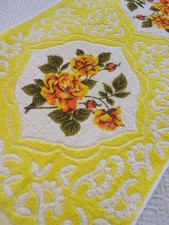 Vintage towel orange yellow - vintage,