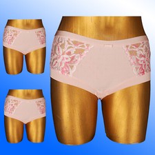 Marks Spencer £14 Full Briefs 3 & 1 PACK Wildblooms Pink Size 6 - 28