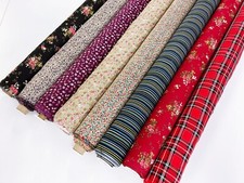 Patterned Corduroy Fabric Cotton Needle Cord Pincord Floral Dungaree Dressmaking