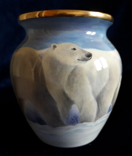 Polar bear vase designed - designed, and