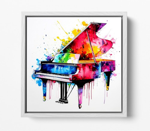 Grand piano rainbow splash - piano,