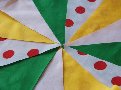 Handmade fabric bunting - , 1m