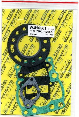 Top end gasket set - top, rm80
