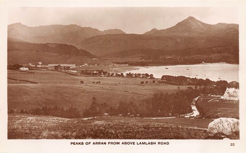 Peaks arran from above - peaks,