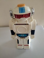 `TOMMY` THE ATOMIC ROBOT` (WHITE VERSION) DOES ALL THE THINGS IT SAYS ON THE BOX