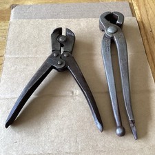 Vintage Nail Pullers, Nippers, Carpentry, Farrier, Cobblers, Pincers x 2