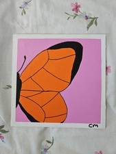 Orange Butterfly Acrylic