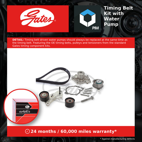 Timing belt water pump kit - belt,