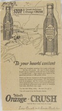 Vintage 1925 ORANGE CRUSH Soda
