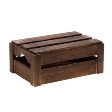 Wooden Crate with Handles and