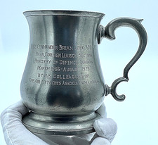 Rare Pewter Tankard 1 Pint