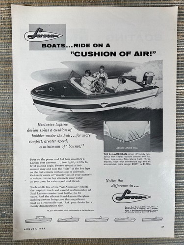 Larson lapline fiberglass hull - fiberglass,