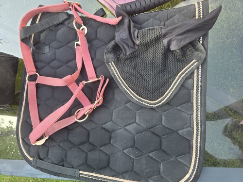Hkm black and rose gold - black, saddle