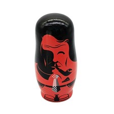 5Pcs Russian Nesting Dolls Collectible Dolls Wood Stacking Nested Set Toy for