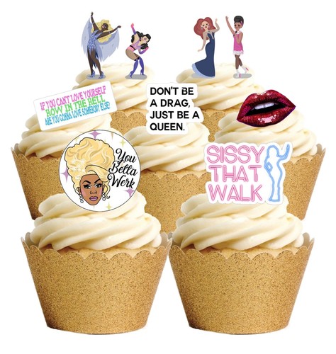 Cake toppers drag queen - toppers,