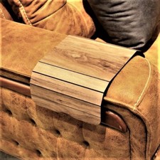 PEAR Wooden Handmade Sofa Arm Tray,Turkish Laptop Sofa Arm Tray Table,Dad's Gift