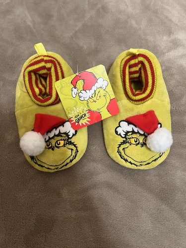 The grinch christmas slippers - christmas,
