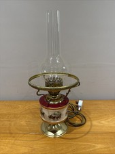 Brass Vintage Oil Lamp Electric Table Light Style Home Decor Working