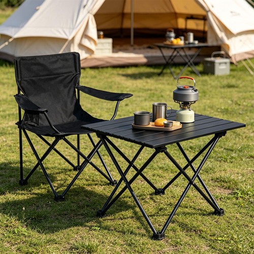 Portable camping black plastic - portable,