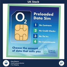 O2 4G/5G SIM Card - No