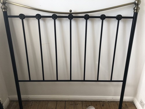 Double bed with metal - bed,